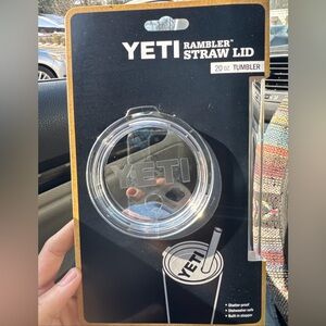 New yeti top and glass straw